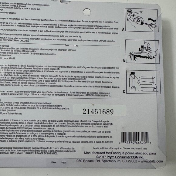 Dritz Home 9052 Heavy Duty Staple Gun Red Sewing Creative DIY New - Picture 4 of 6